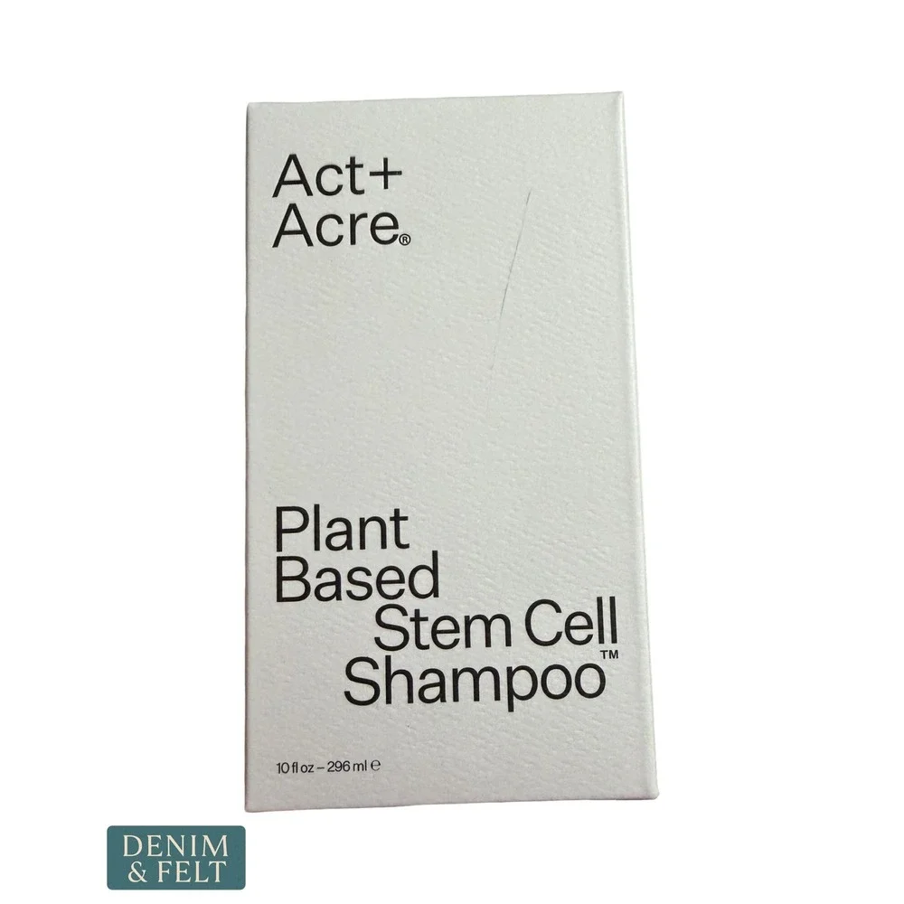 NEW Act+Acre Cold Processed Plant Based Stem Cell Shampoo 10oz Scalp Care Growth